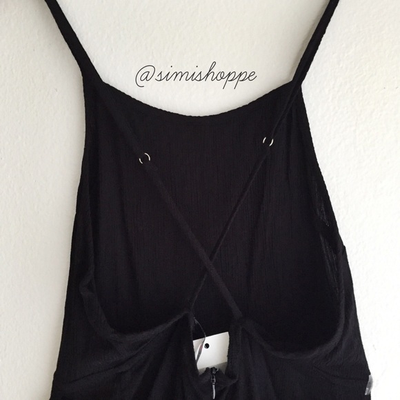 SOLD | NWT Brandy Melville Black Adley Romper - Picture 5 of 5